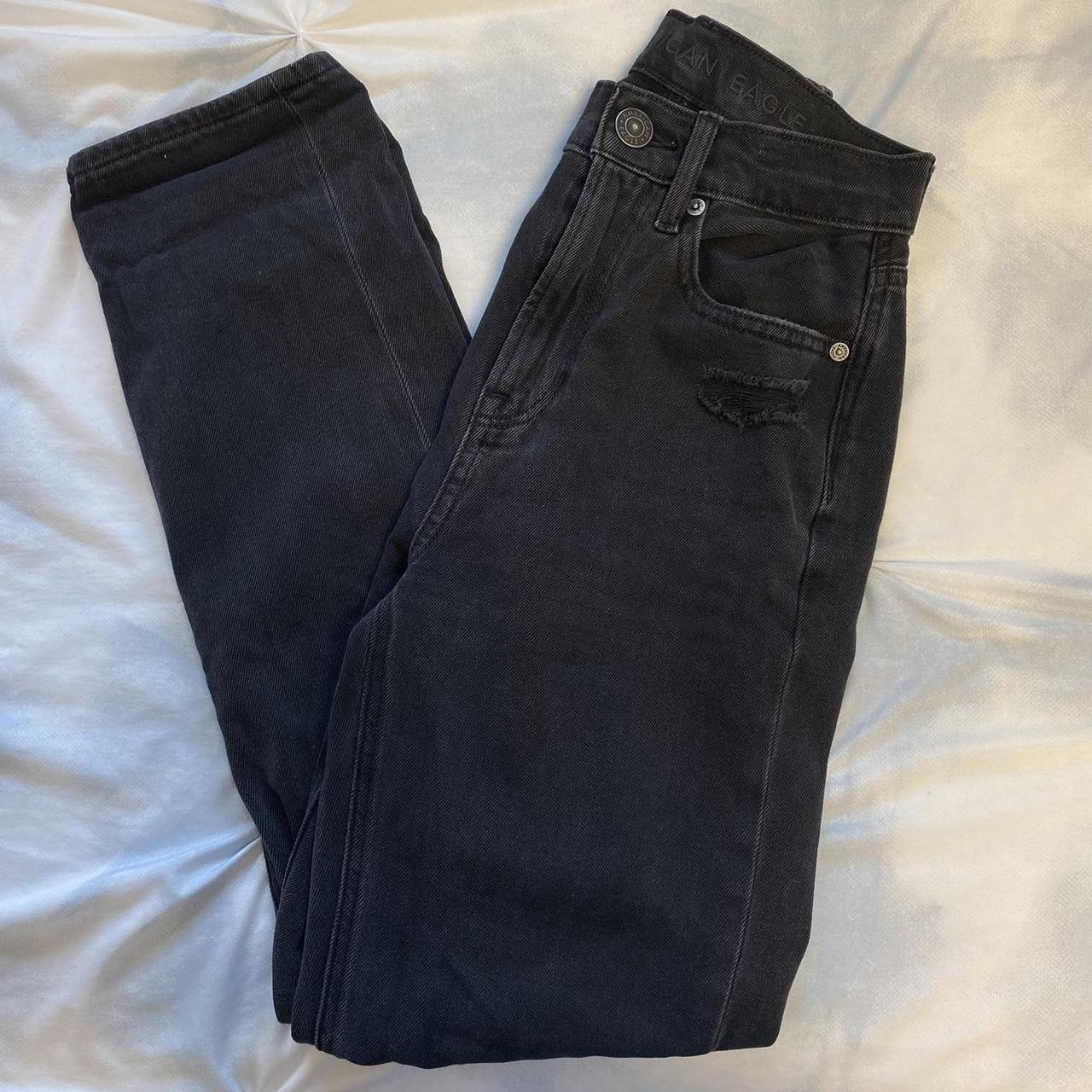 American Eagle Women's Black Jeans | Depop