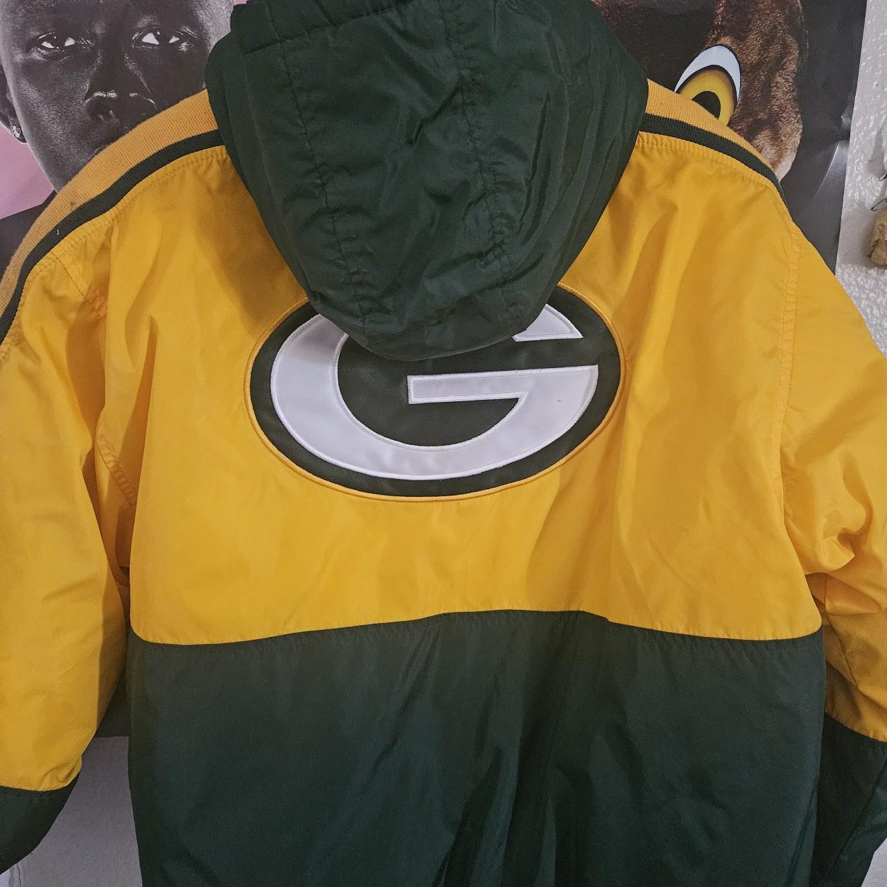 Vintage 90's Green Bay Packers Starter Jacket Green - Depop