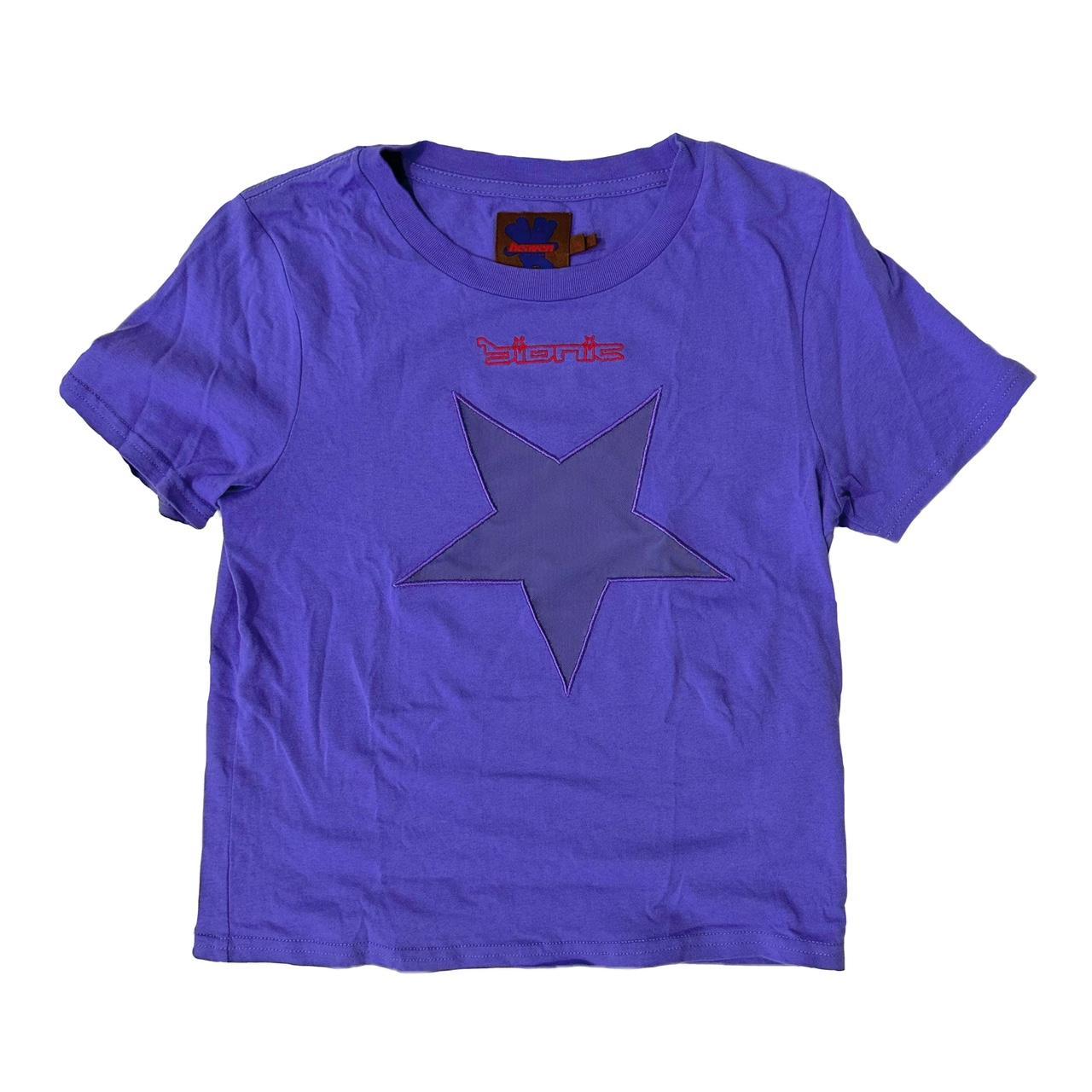 Marc Jacobs Purple Heaven Star Faces Jeans - 501 Purple Multi