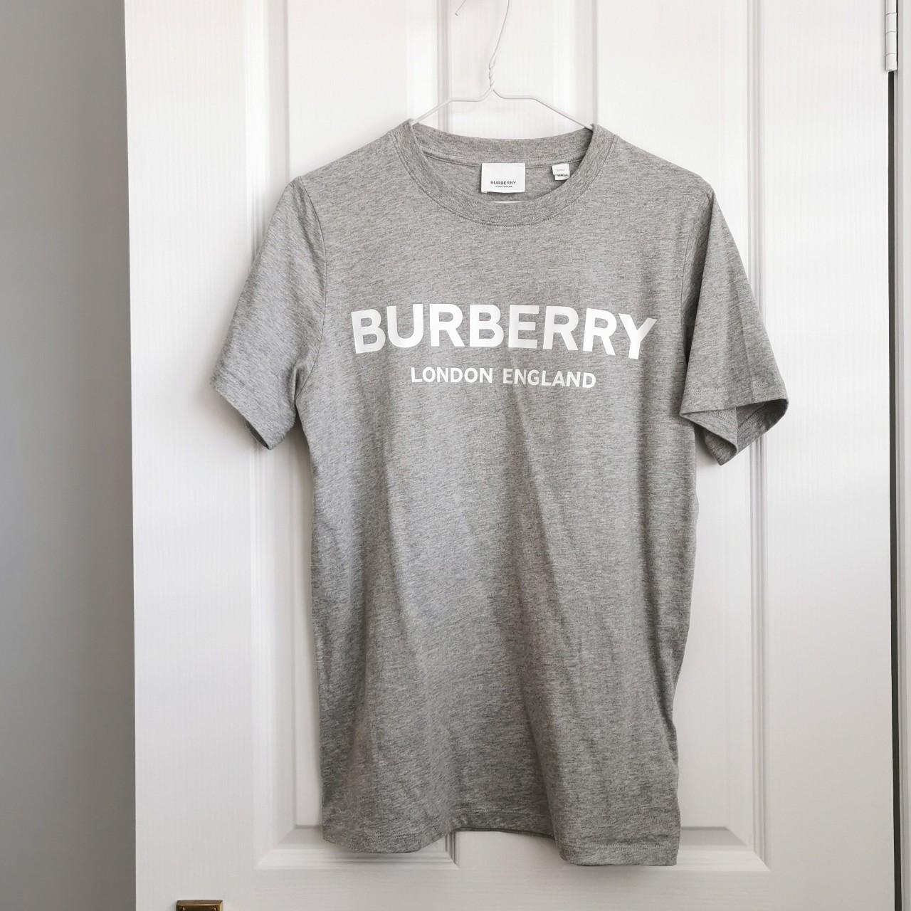 Burberry t shirt store kids silver