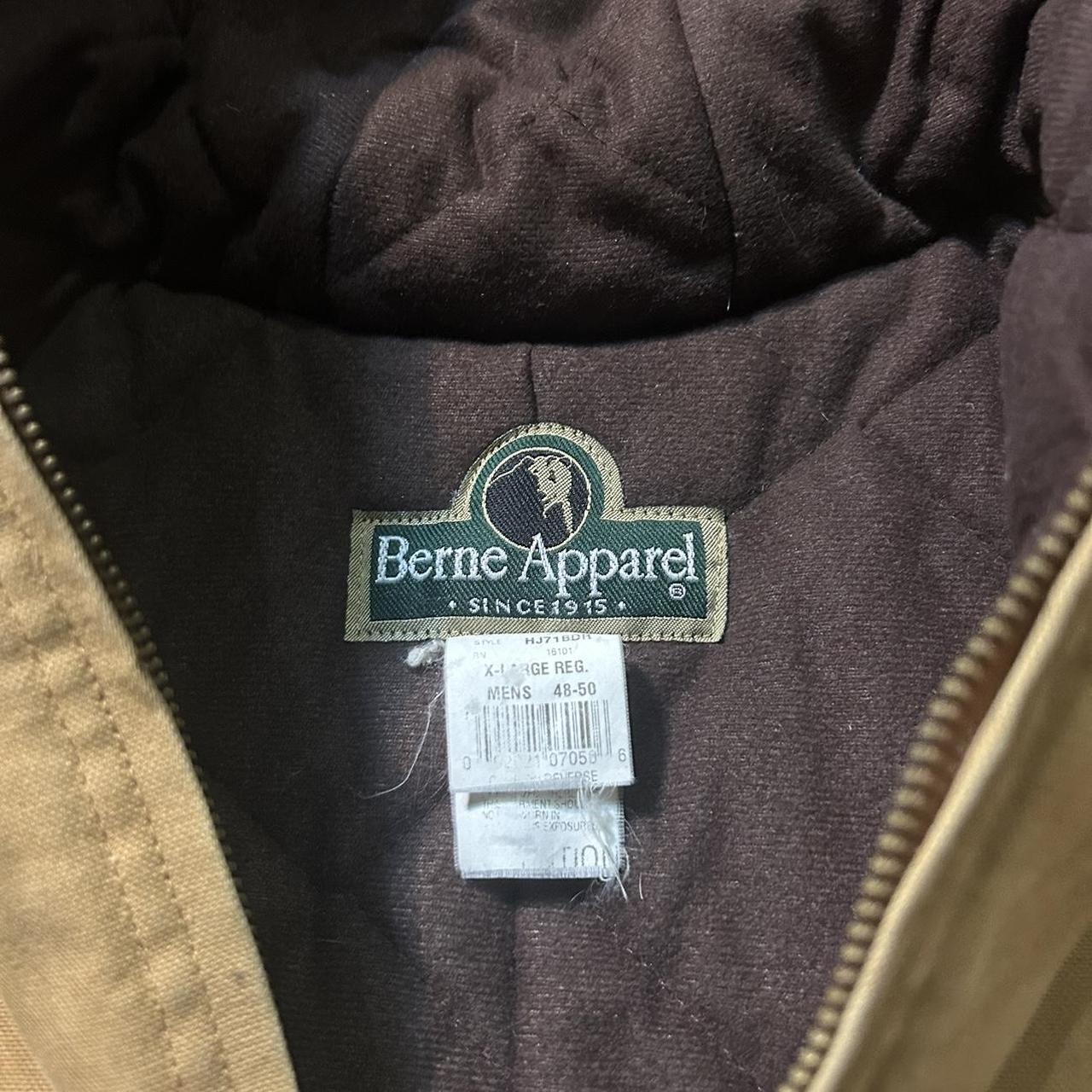 Berne Apparel Mens Workwear Hooded Jacket Long... Depop