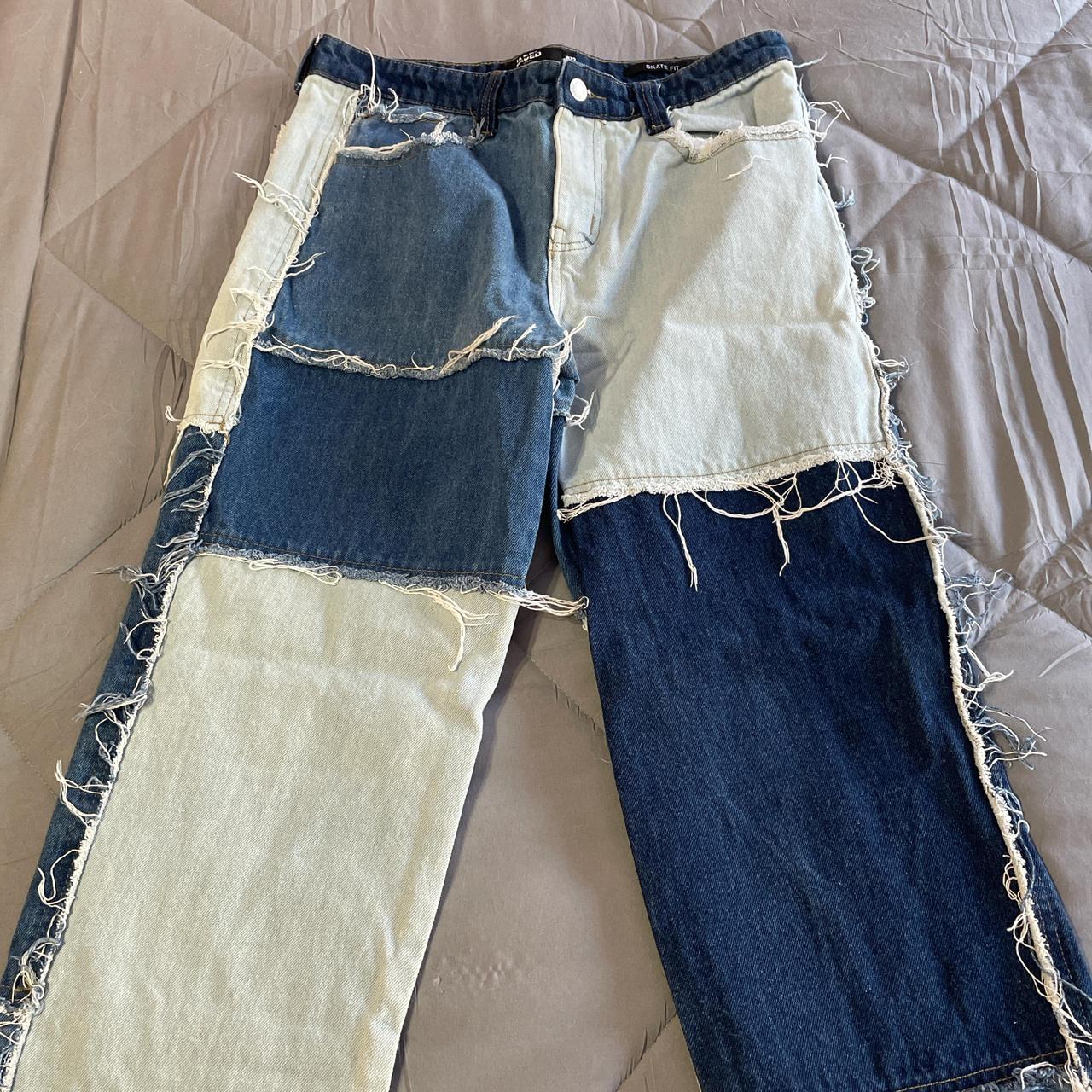Denim jaded-london-patchwork-jeans - Depop