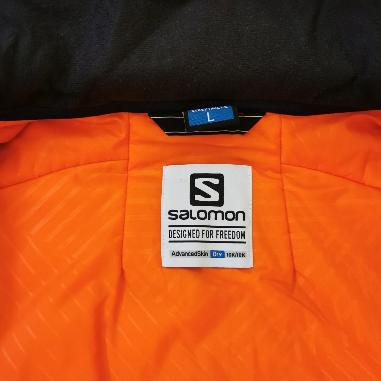 スノーボード SALOMON Advanced Skin Dry 10K Ski Jacket Salomon Advancedskin Dry 10K Women's Jacket Size L