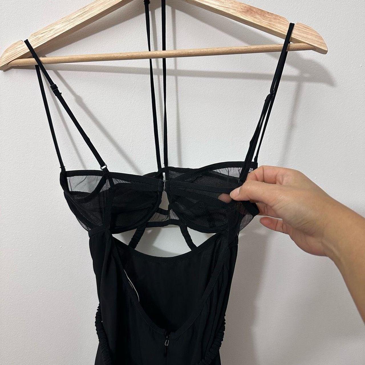 Nensi Dojaka DRAPED DOUBLE BRA MINI DRESS Perfect - Depop