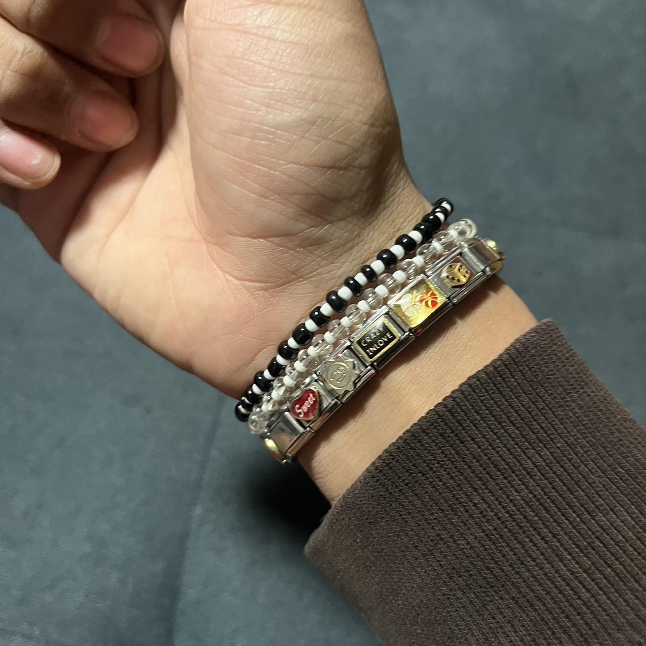 italian charm bracelet (18 charms) old bracelet i... Depop