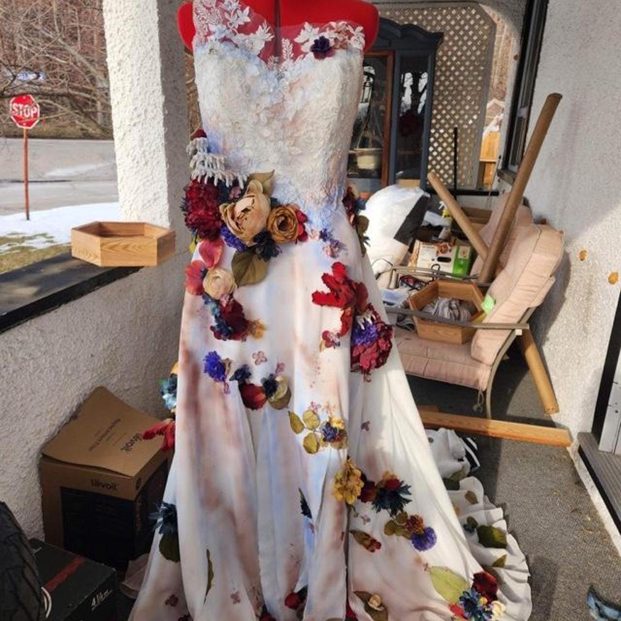 Corpse bride wedding dress Custom made one of a Depop