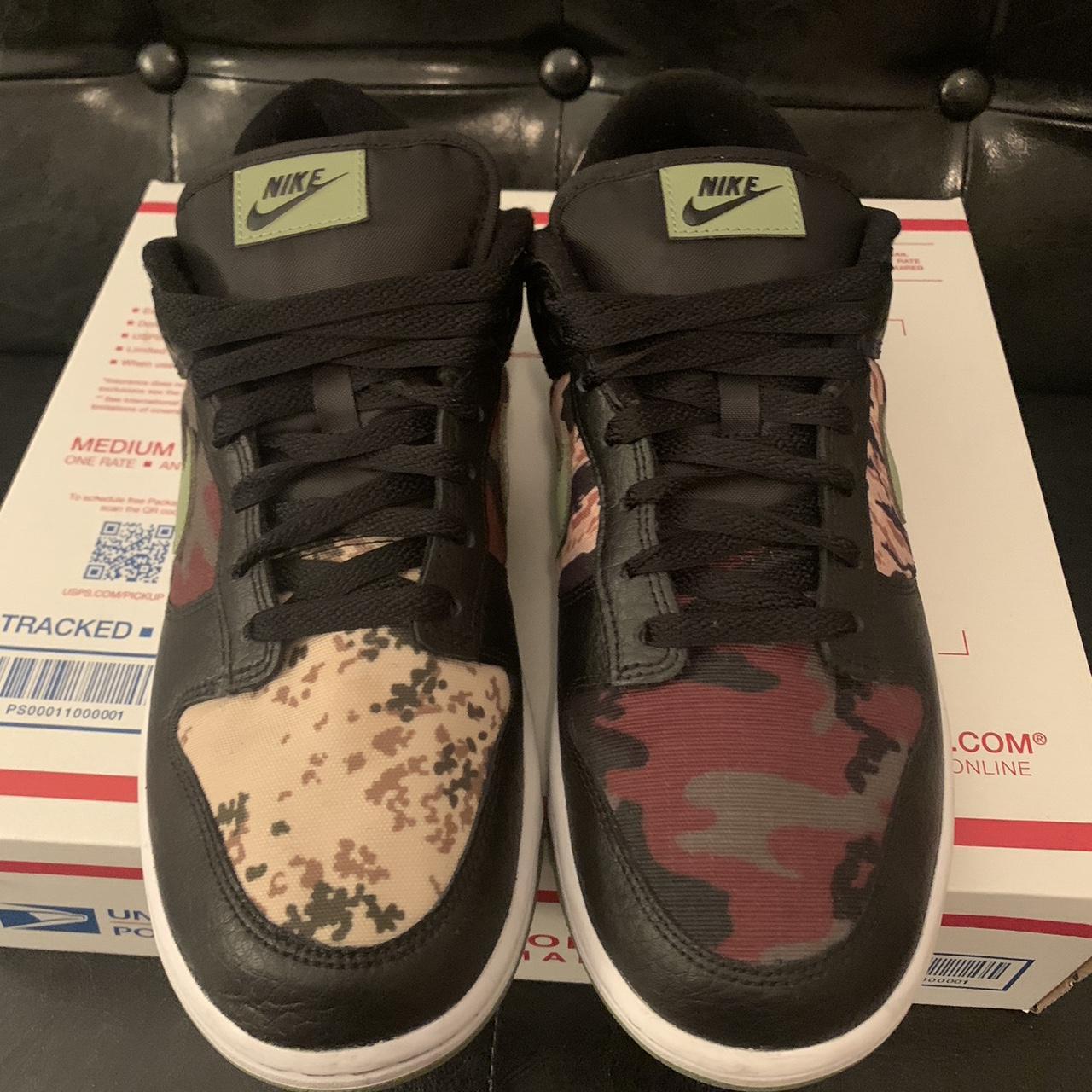 dunk low black multi camo