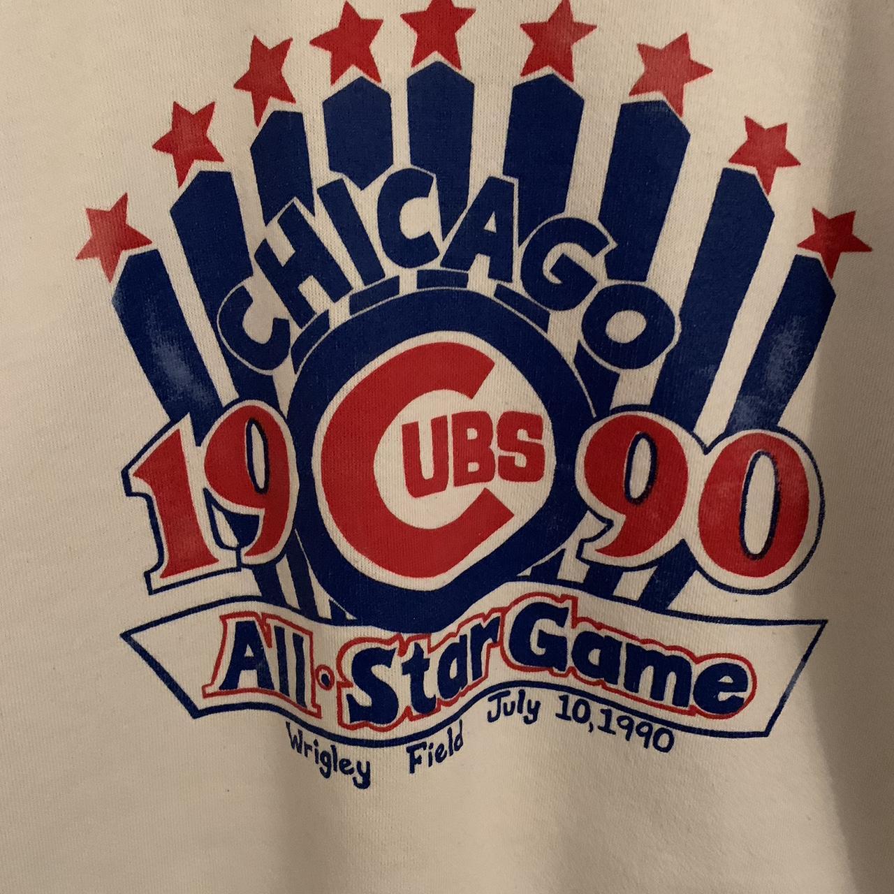 Vintage Chicago Cubs 1990 All Star Game Wrigley - Depop