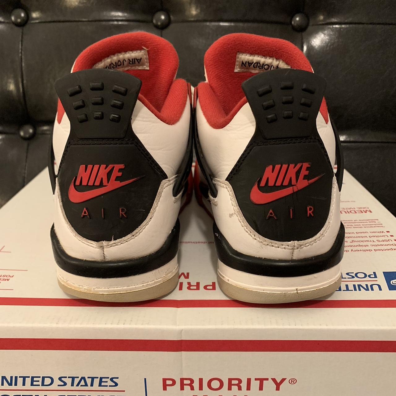 Jordan 4 OG GS ‘Fire Red’ 2020 Fair overall... - Depop