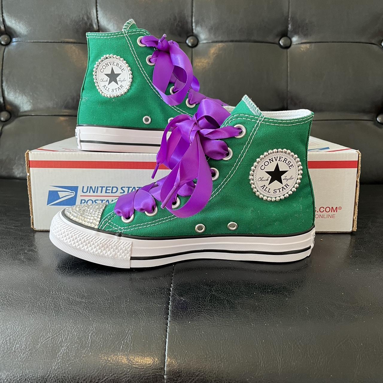 Purple Green Chuck Taylors Golf Le Fleur Converse Purple Green Sale