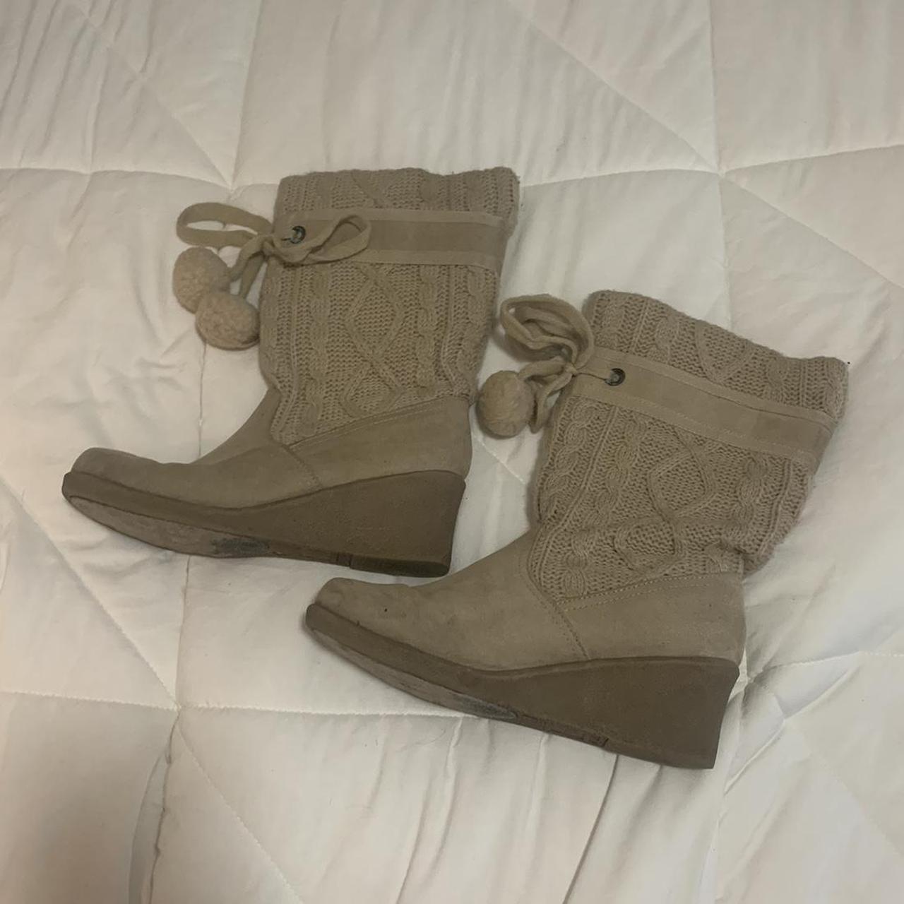 Knitted winter bimbo boots Size: 8 Dirty but still... - Depop