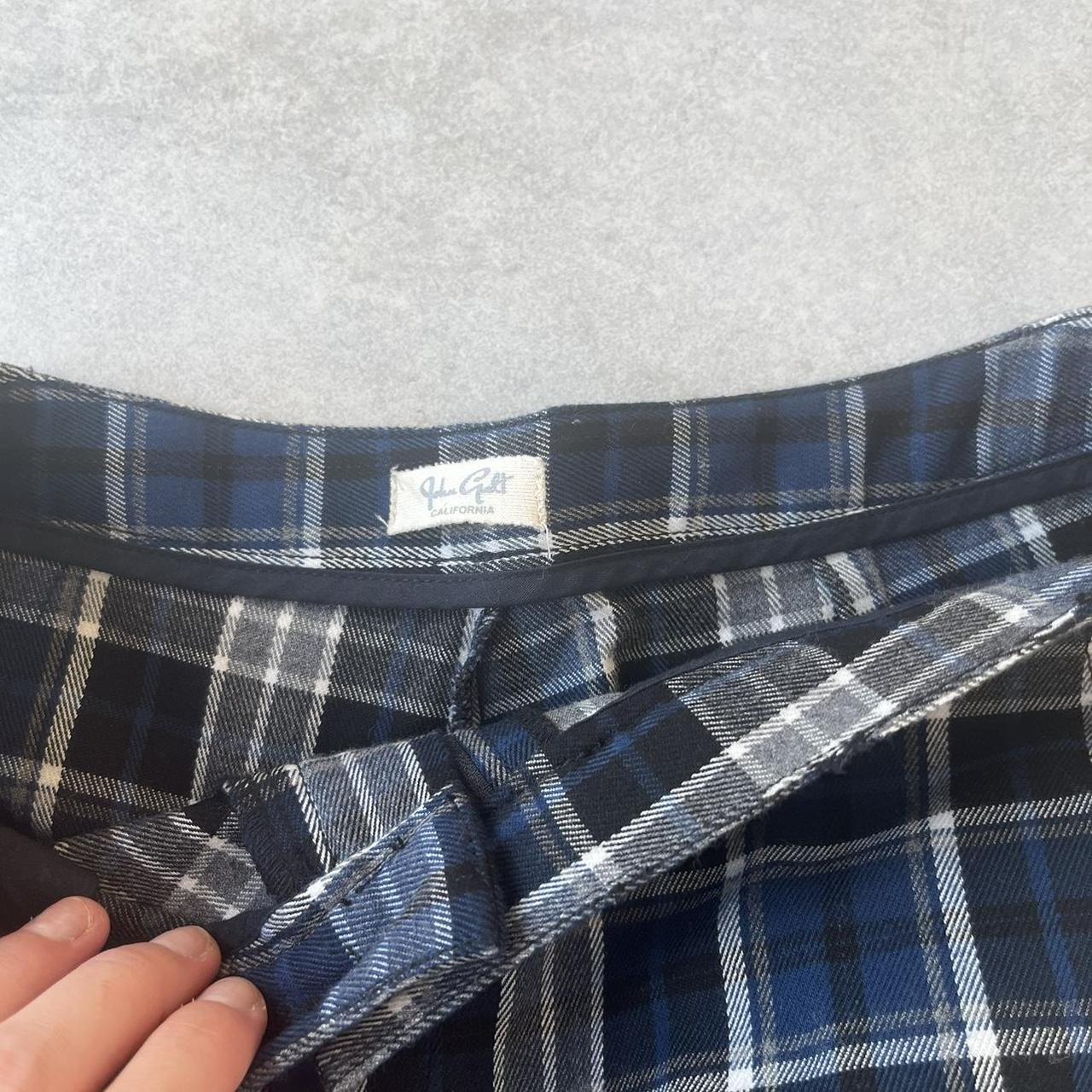 Brandy Melville checkered / flannel print pants.... - Depop