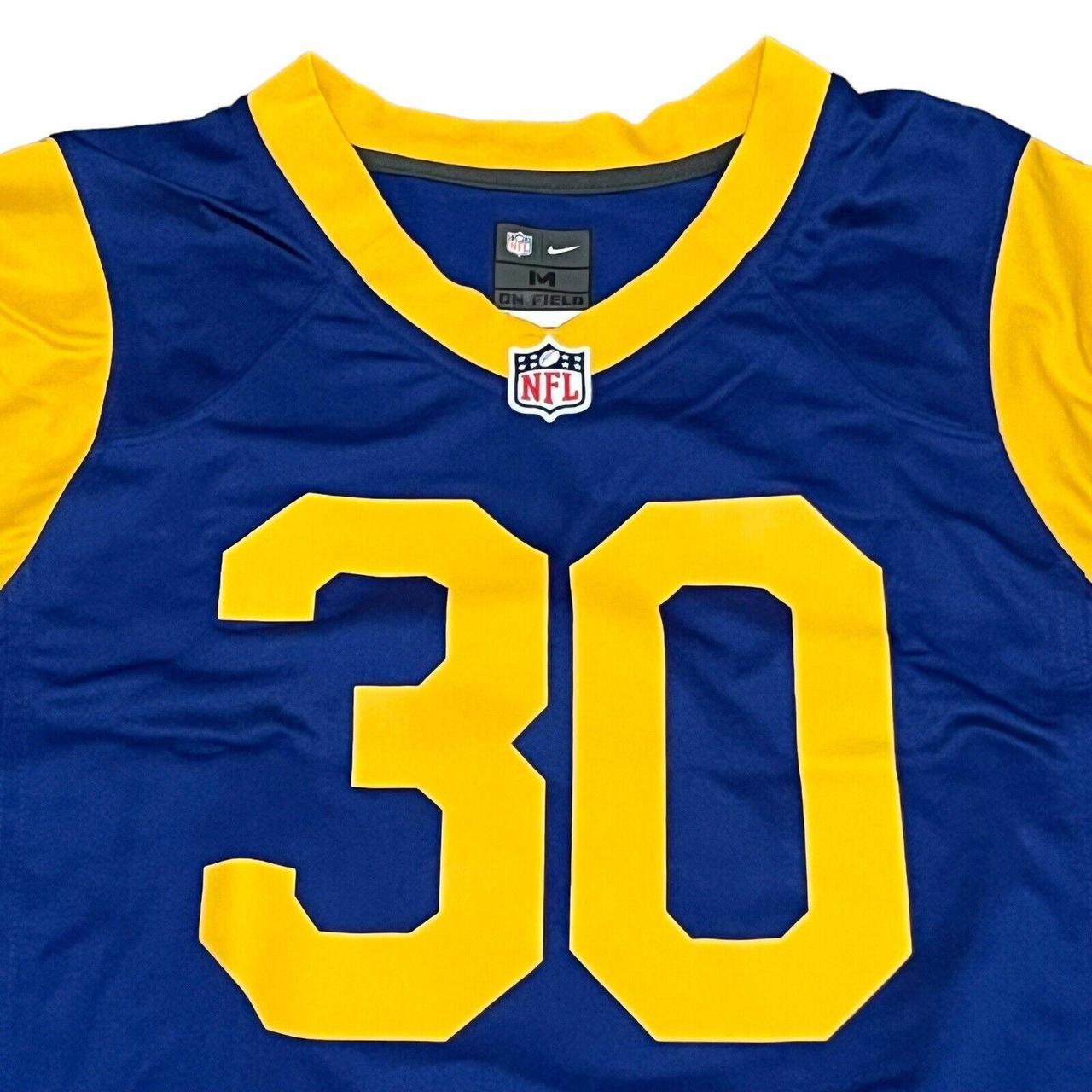 Nike Todd Gurley NFL Los Angeles Rams Grey Inverted - Depop