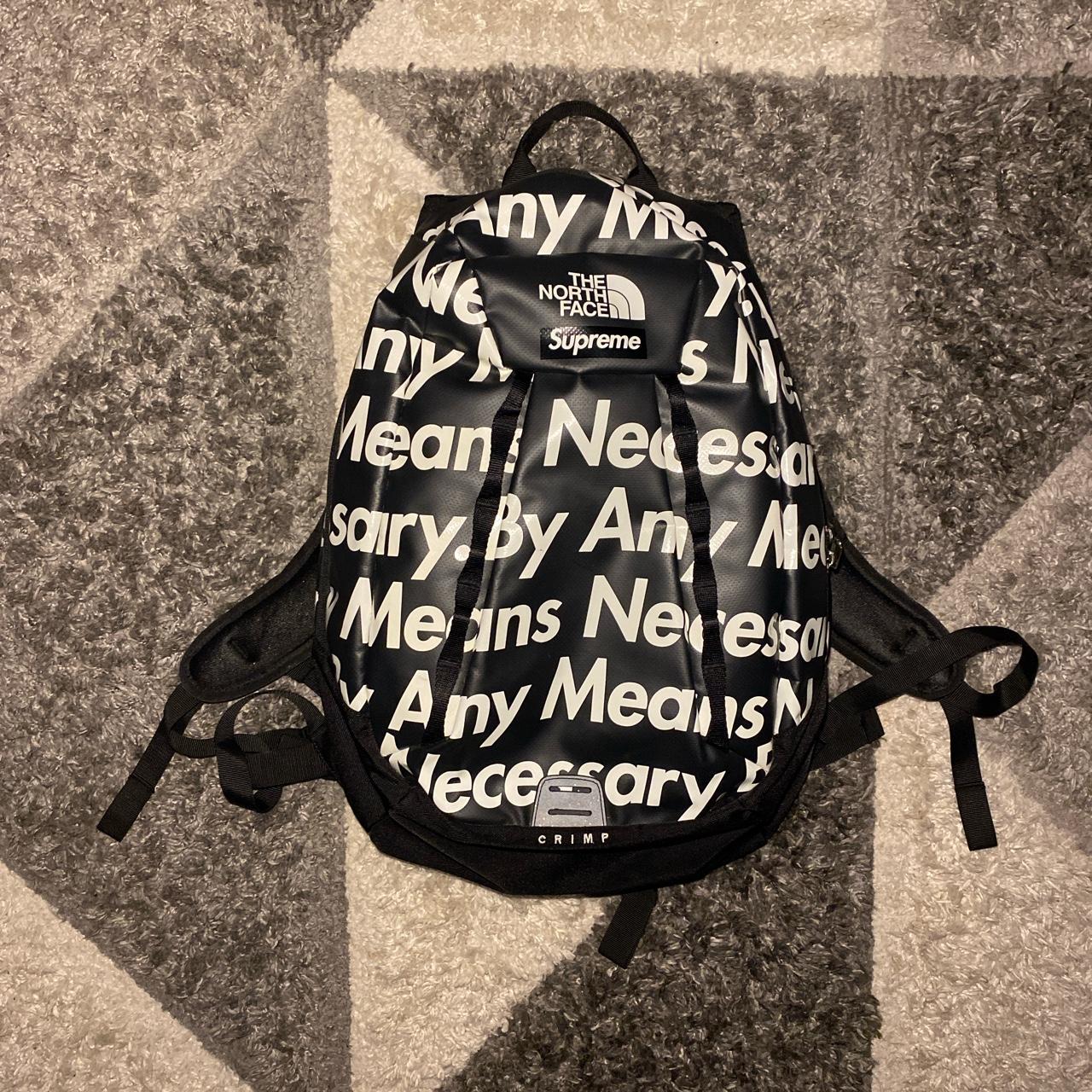 Supreme north face by clearance any means necessary backpack