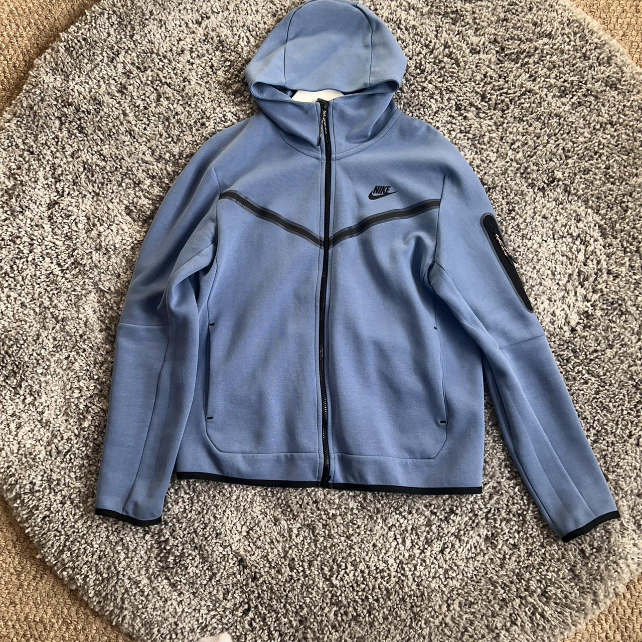nike tech fleece tracksuit stone blue