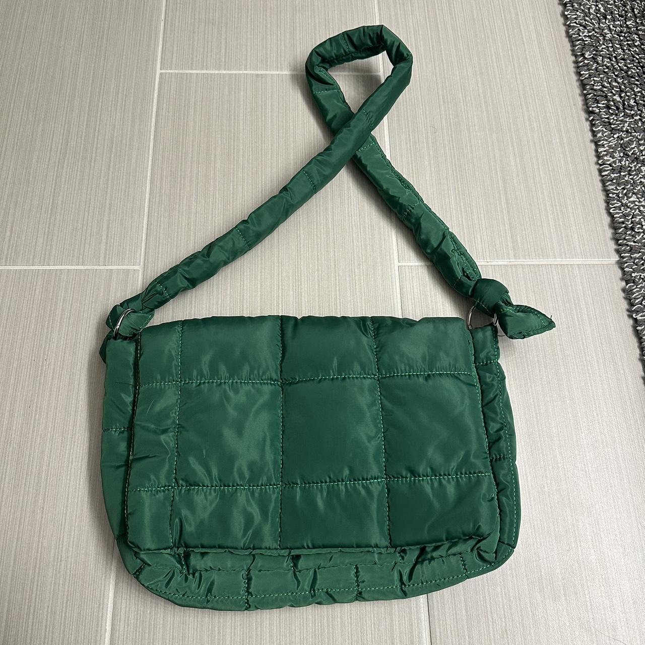 green messenger bag brand new - Depop