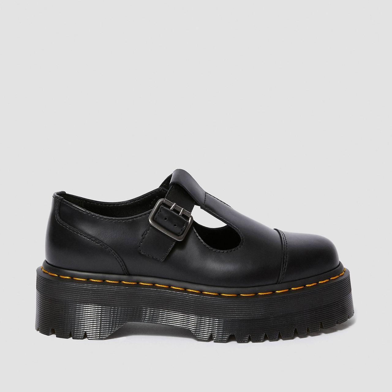 Dr Martens Bethan Quad mary jane shoes in black... - Depop