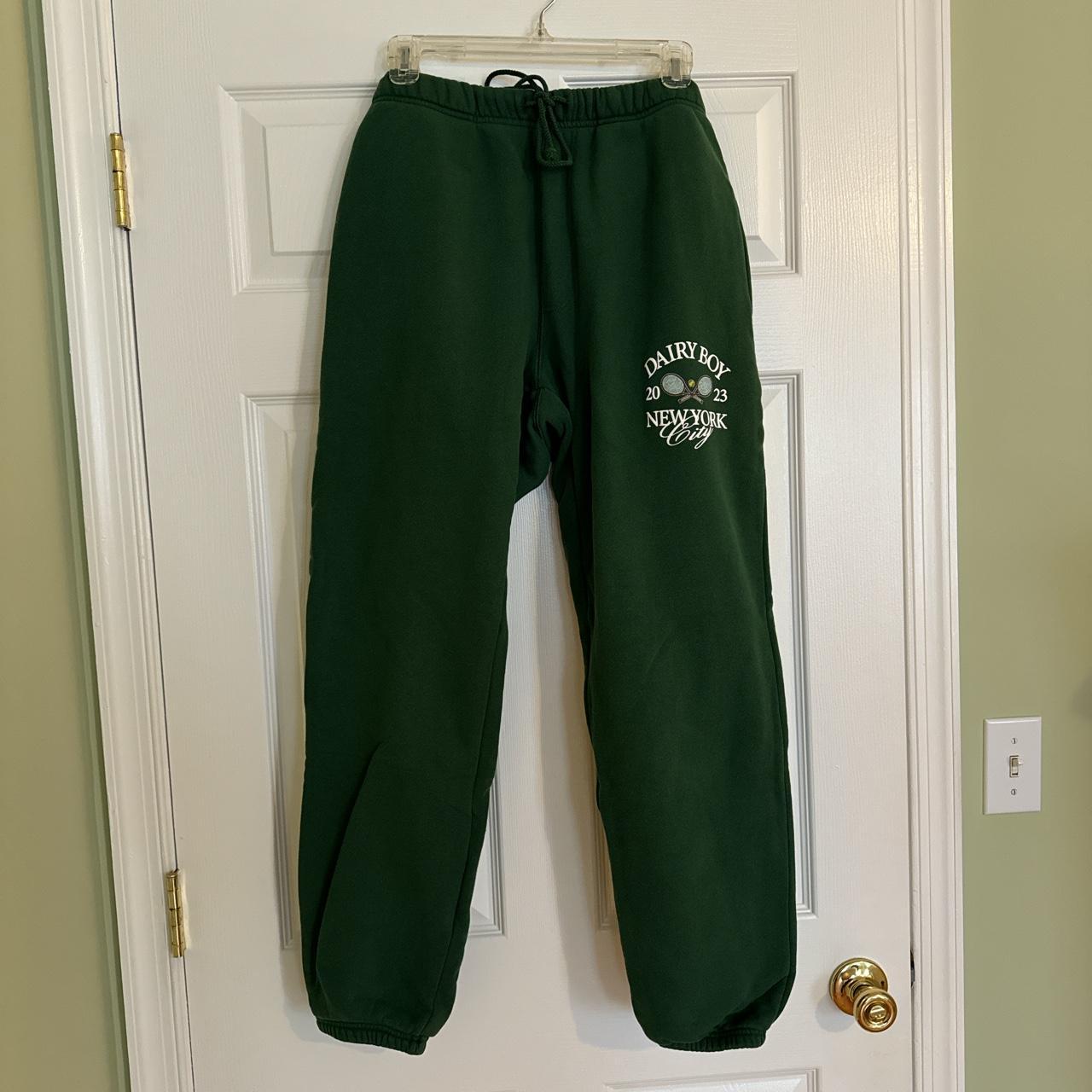 Dairy Boy Tennis Sweatpants. Racquet/Green. Size M.... Depop