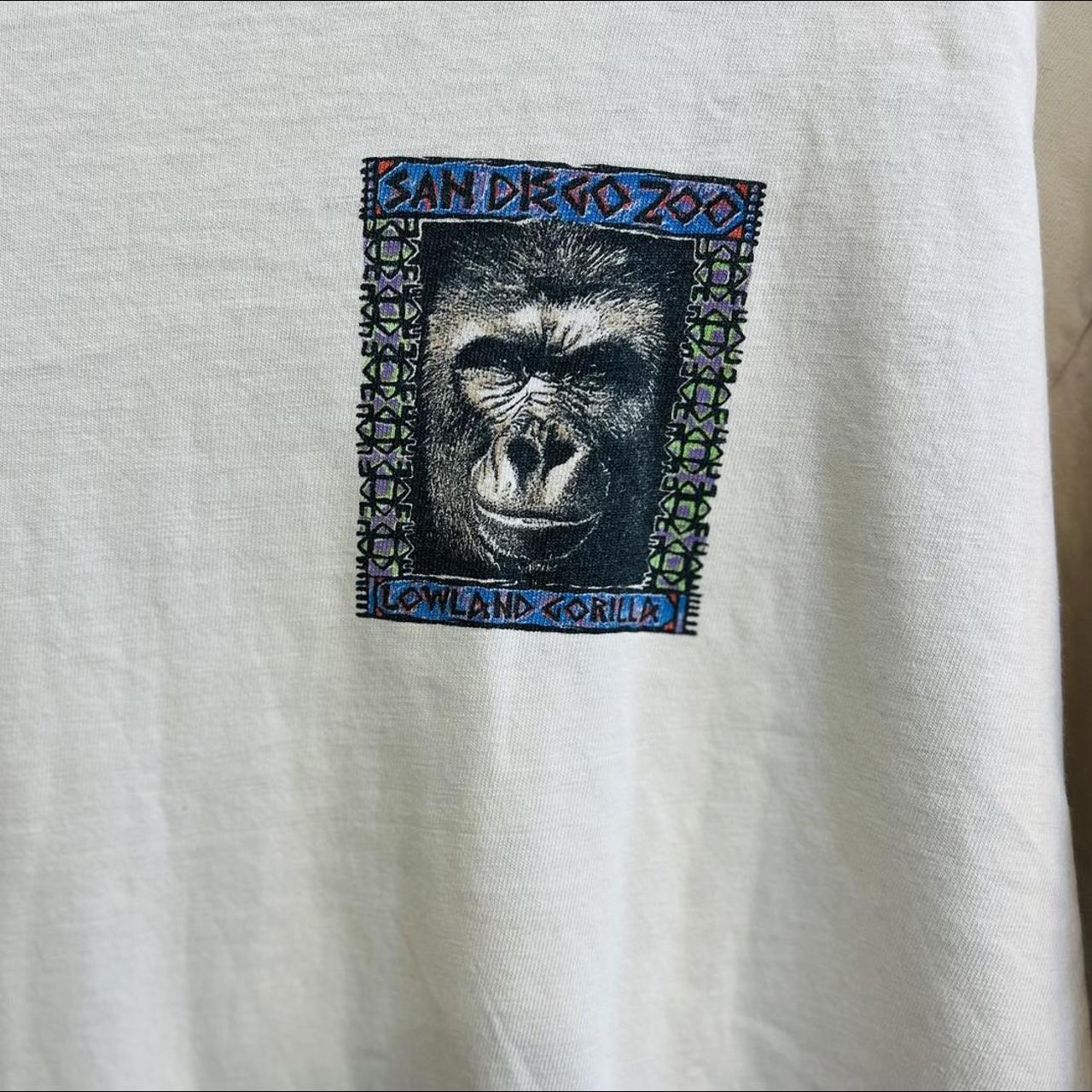 VINTAGE NATURE T-SHIRT - SAN DIEGO ZOO GORILLA... - Depop