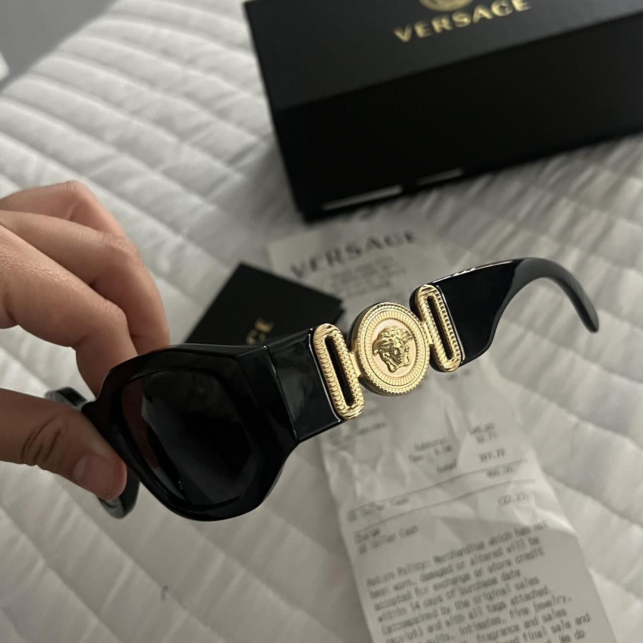 versace women's black sunglasses