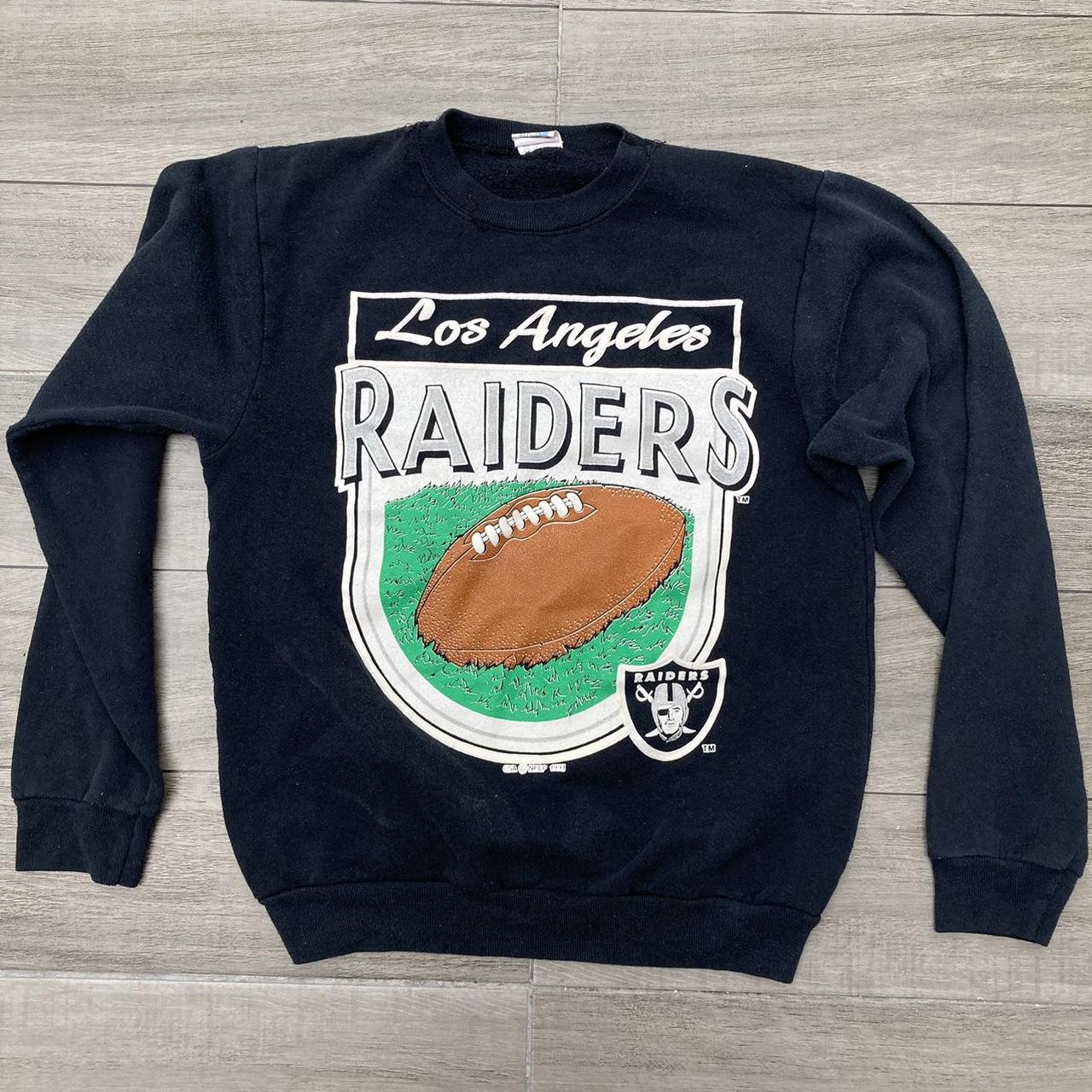 Vintage 1992 Los Angeles Raiders Hoodie Size XL - Depop