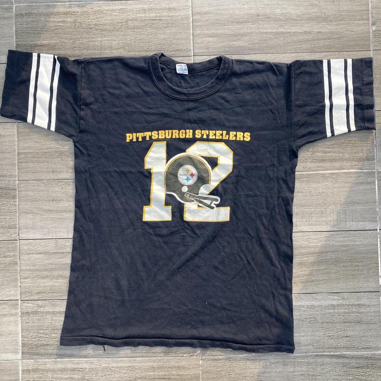 Vintage Pittsburgh Steelers Champion Blue Bar T-Shirt