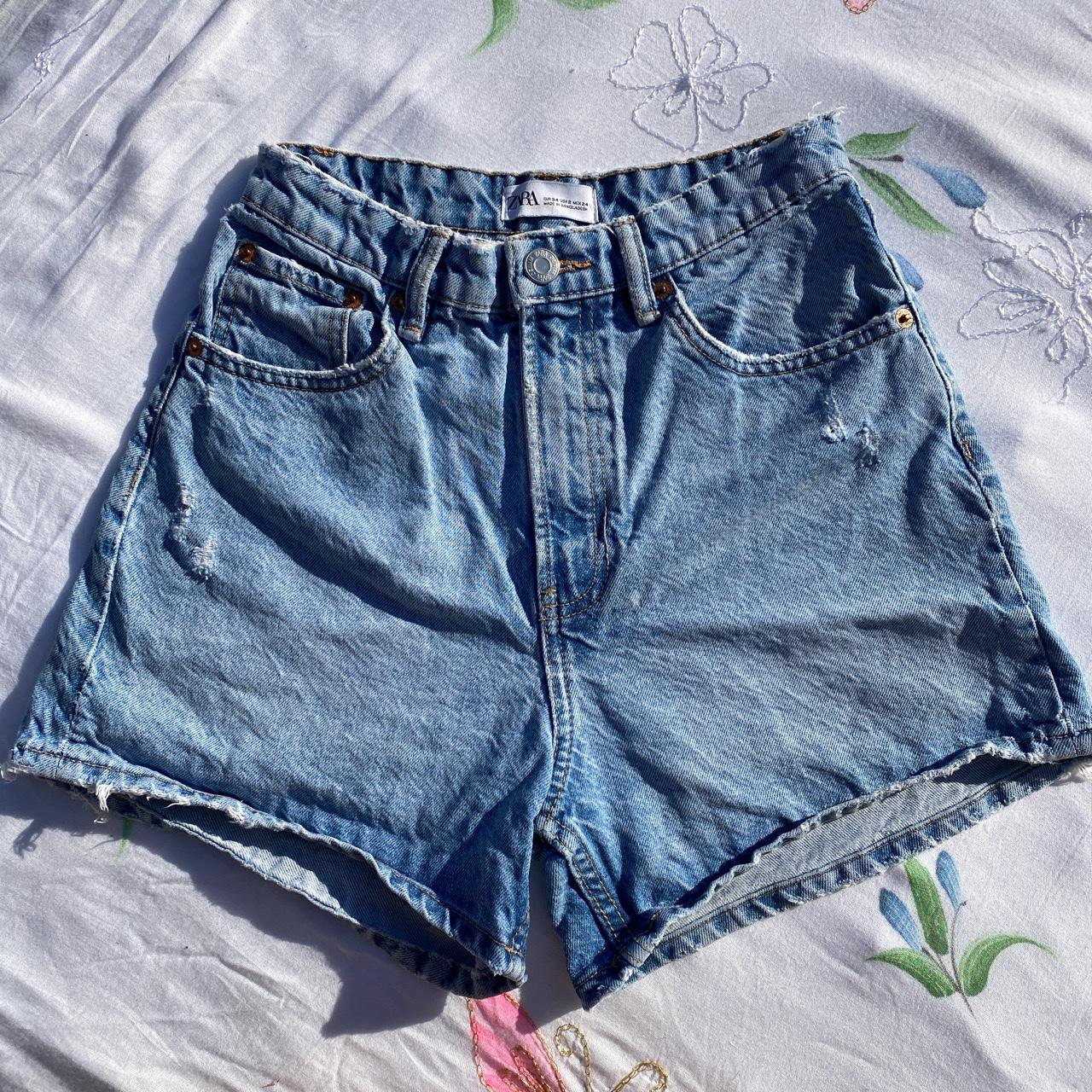 Zara mom jeans high waisted shorts Open to Depop