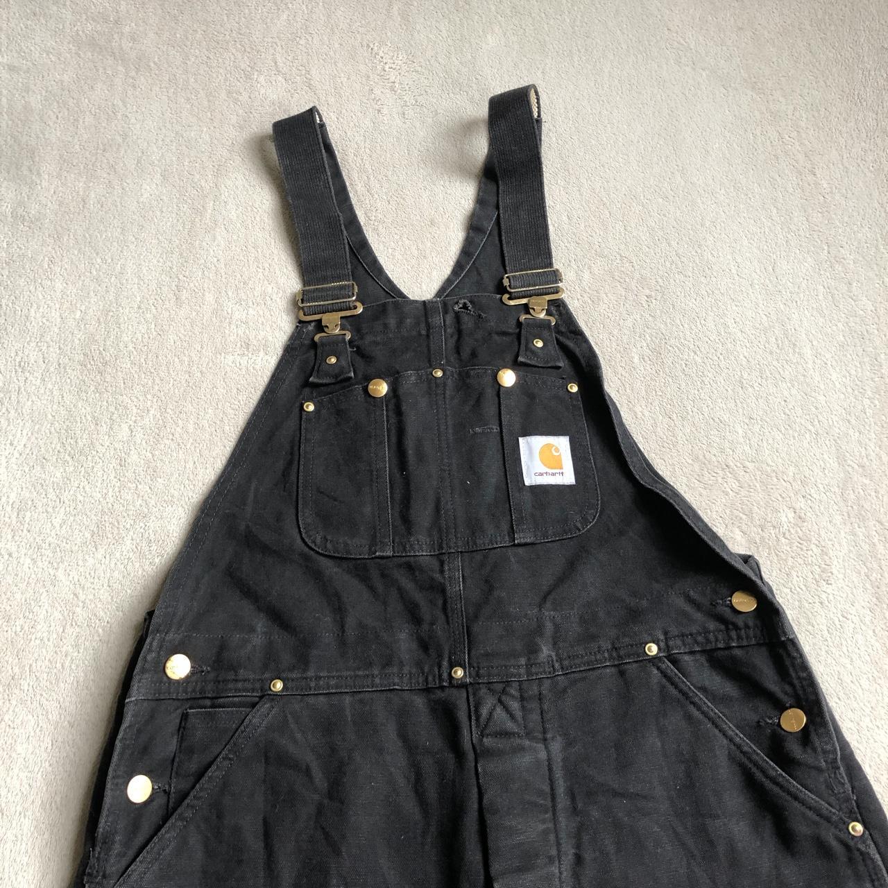 Carhartt Men's Black Dungarees-overalls | Depop