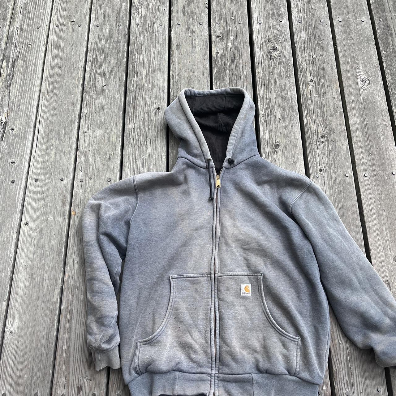 Vintage Sun faded thermal lined Carhartt... - Depop