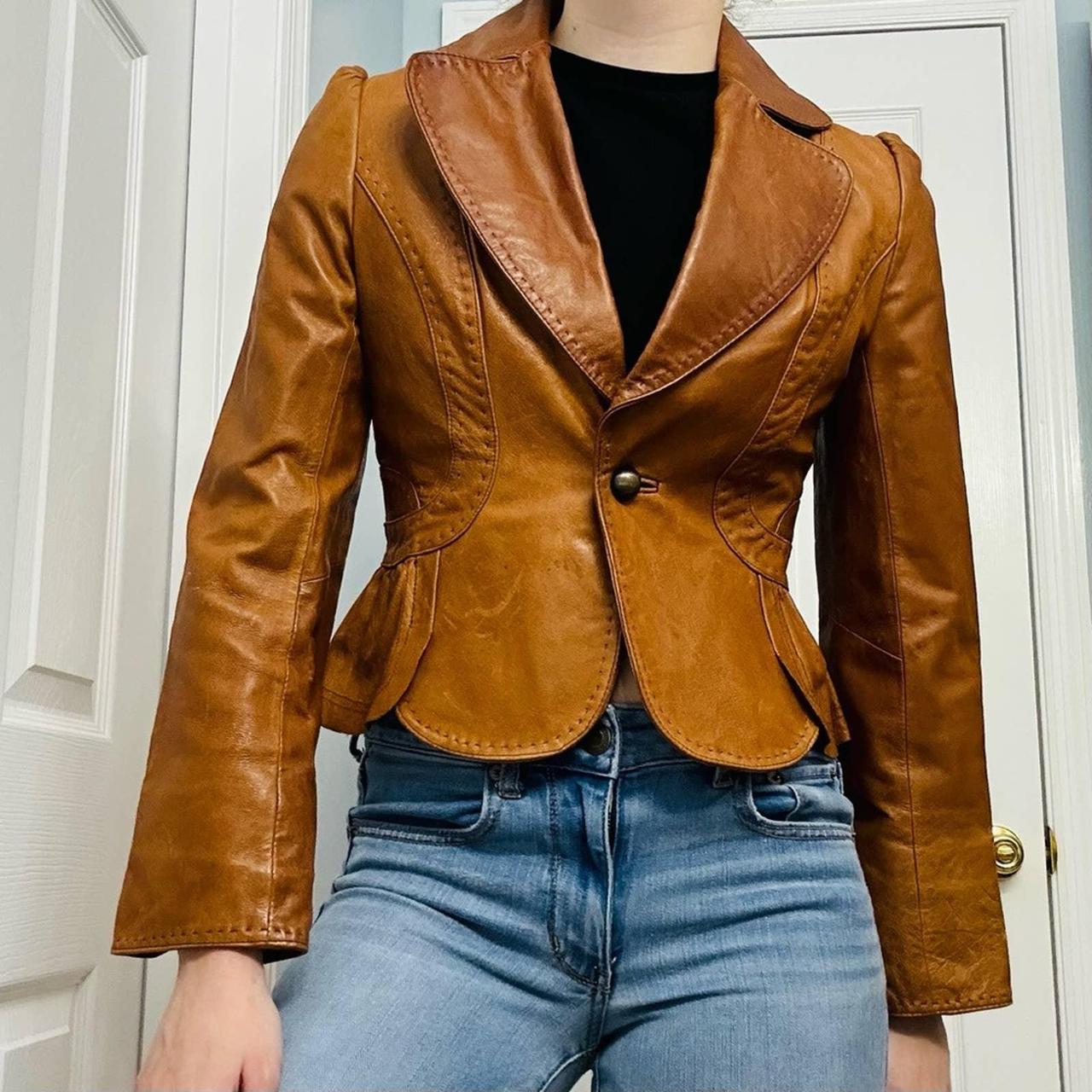 moda international leather jacket