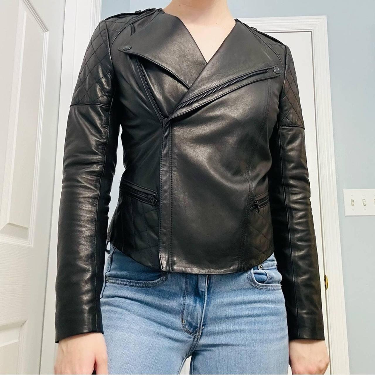 Vince leather hot sale moto jacket