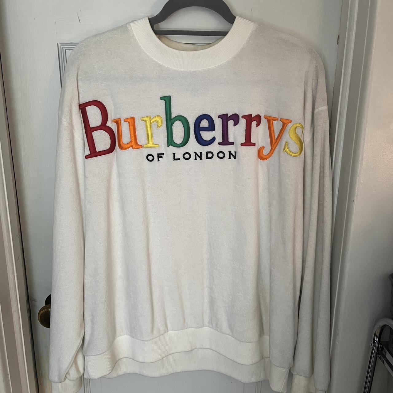 Burberry rainbow hoodie sale