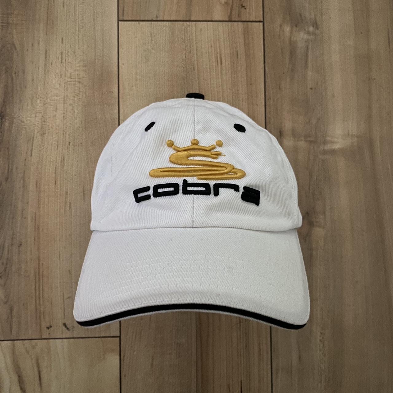 cobra golf hat nice, sporty, clean white hat - Depop