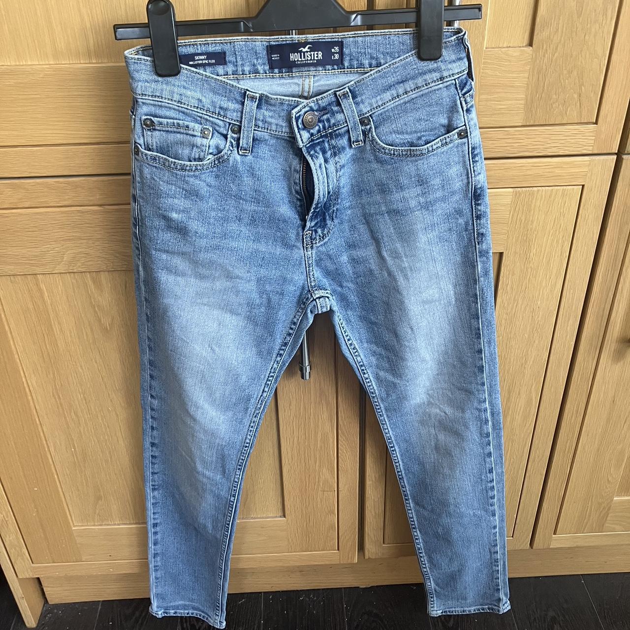 Light Blue Hollister Jeans Hollister Men's Hollister Epic Flex