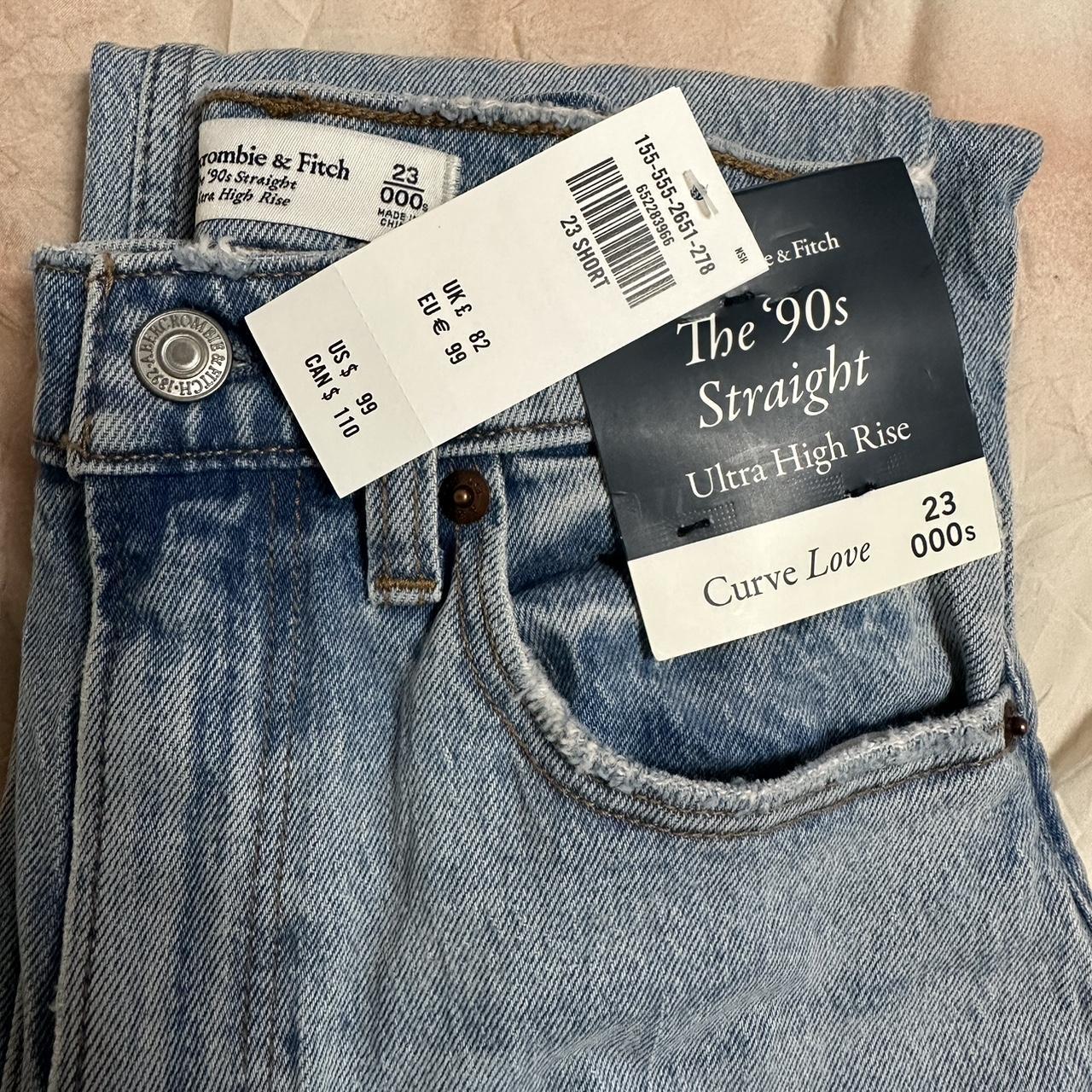 Abercrombie & Fitch 90s Straight Ultra High Rise... - Depop