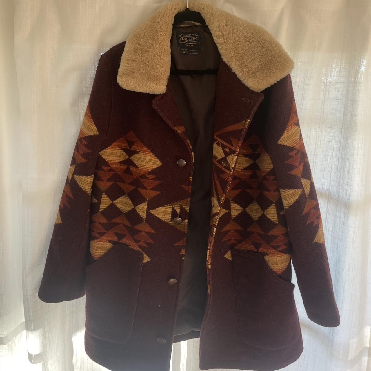 Vintage Pendleton coat Size L - I wear oversized - Depop