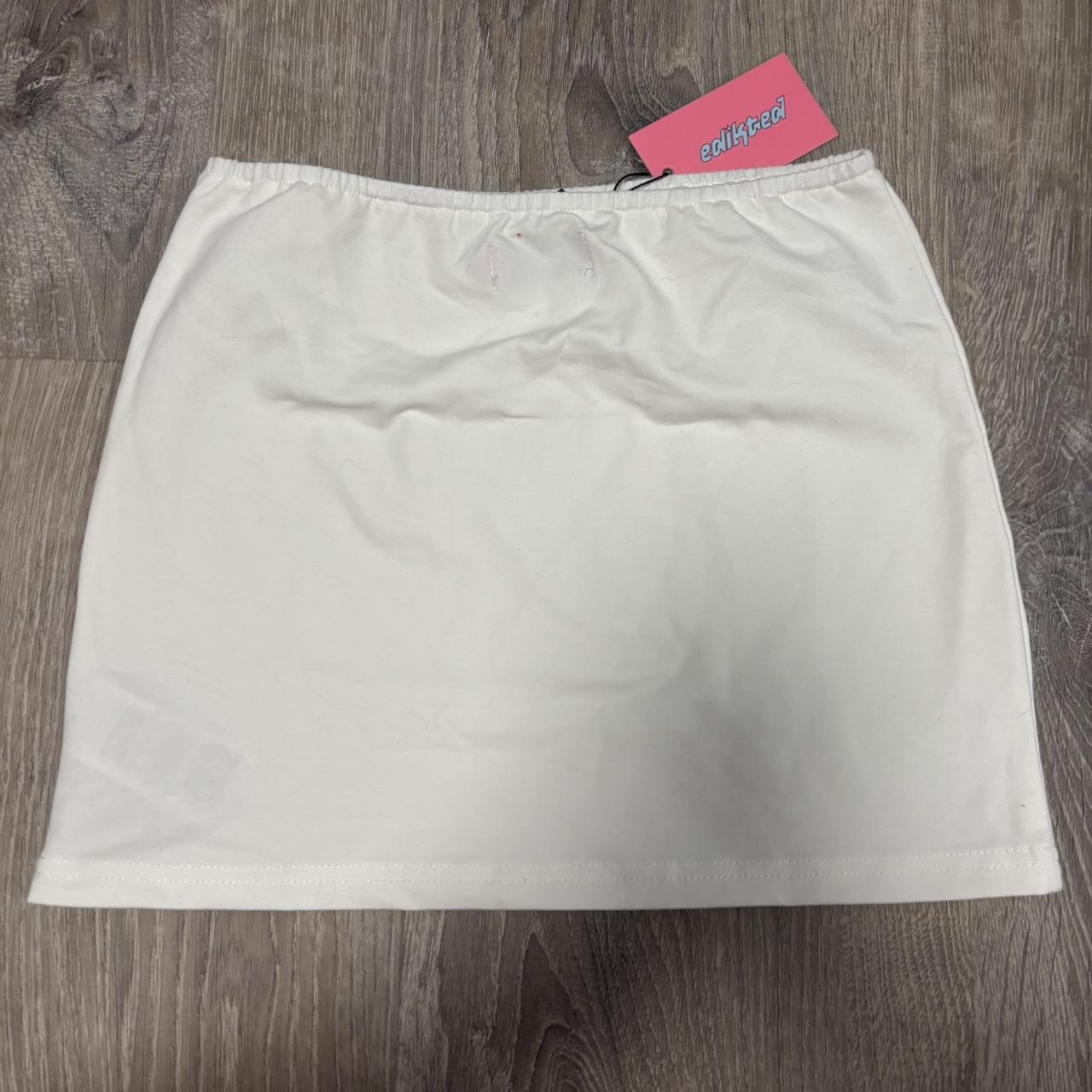 Edikted Women's Skirt - White - XS – Edikted mini… - image 2