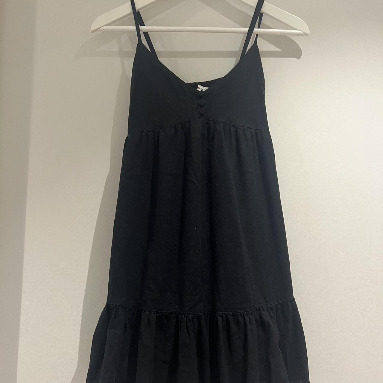 Abercrombie Babydoll Black Dress - Depop