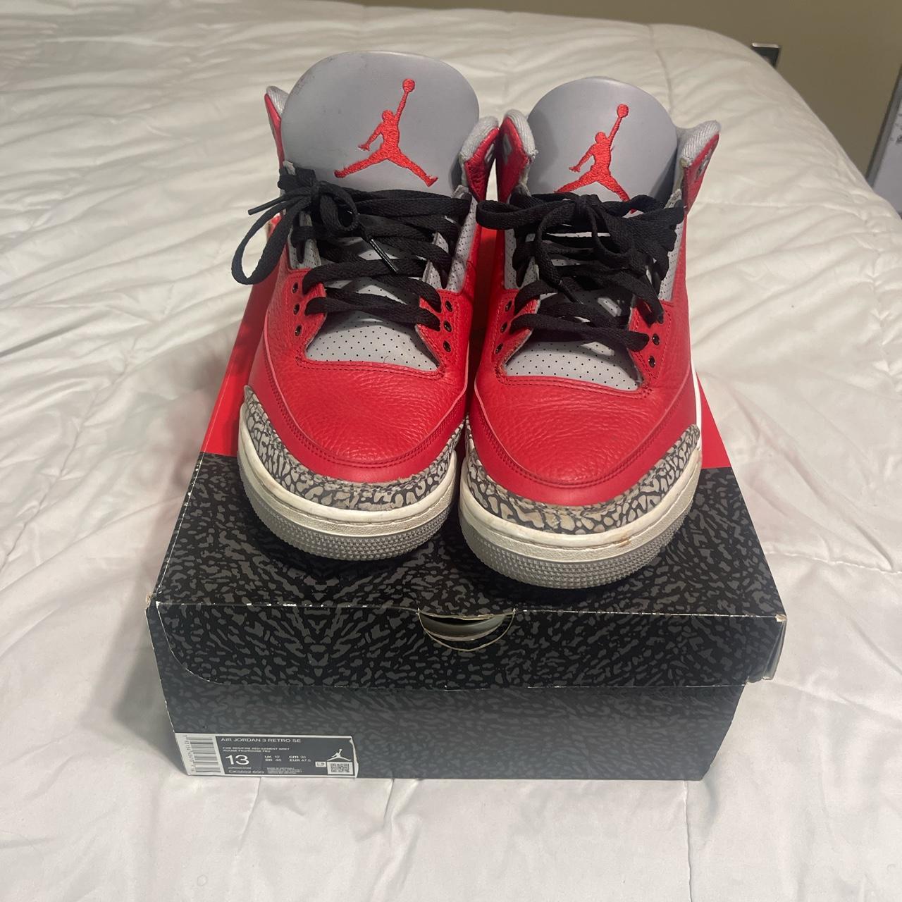 new red and gray jordans