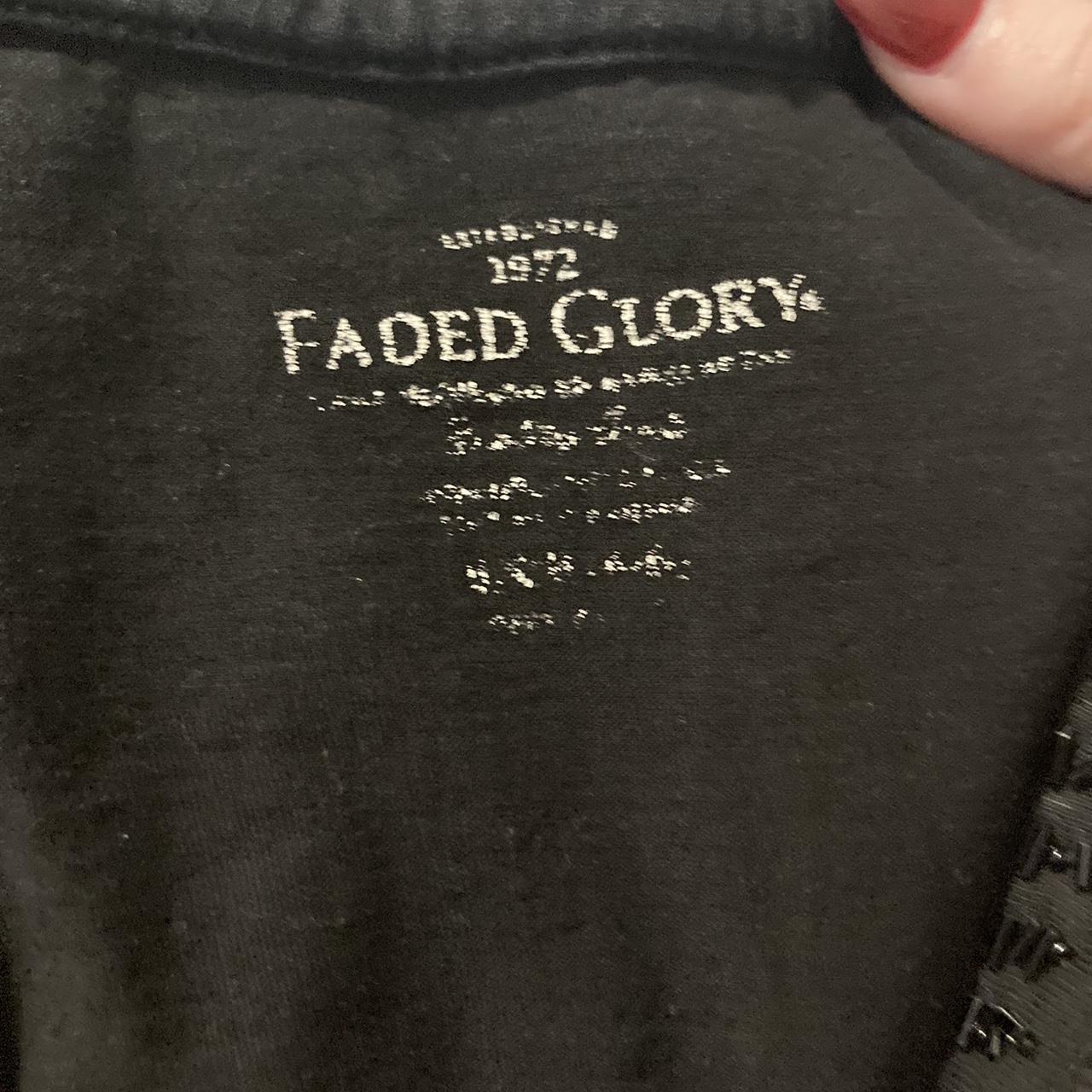 Faded Glory Semi Sheer Long Sleeve Shirt Black Size - Depop