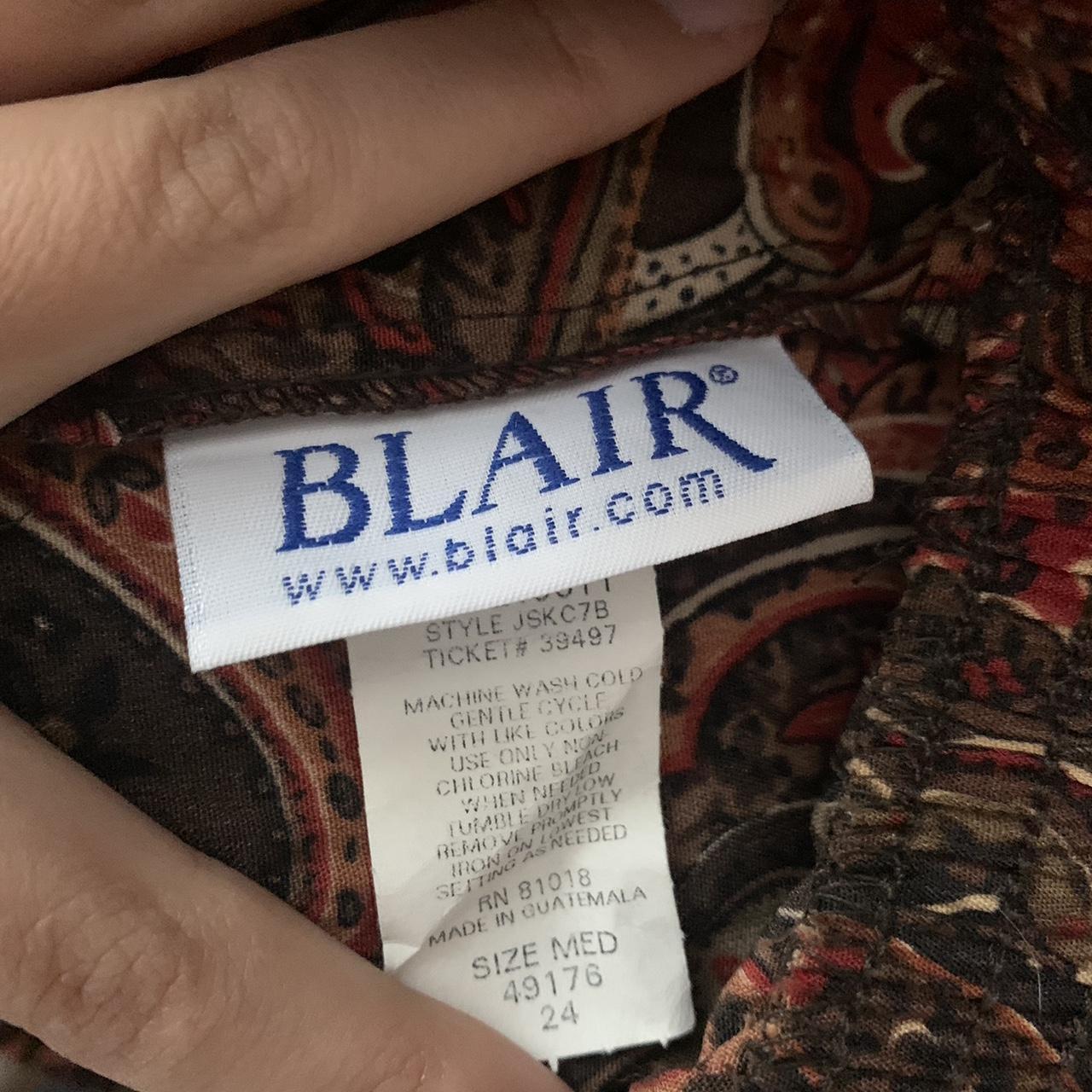 Blair Women's Burgundy and Black Skirt (3)