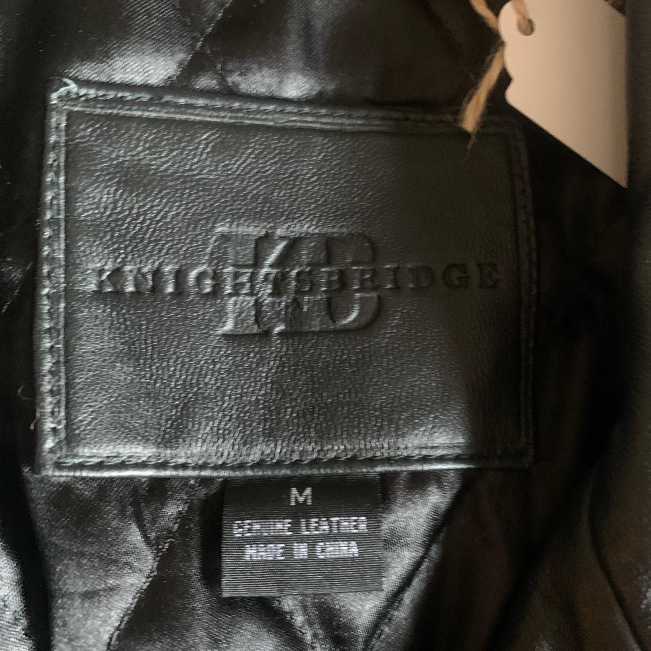 Black leather trench Knightsbridge coat. Size men’s... - Depop