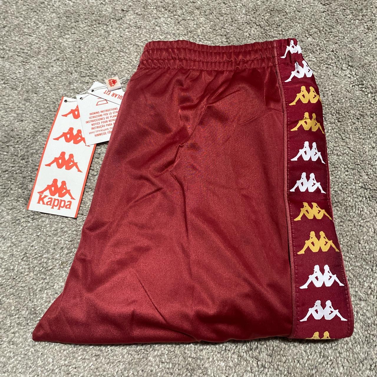 Kappa hot sale burgundy joggers