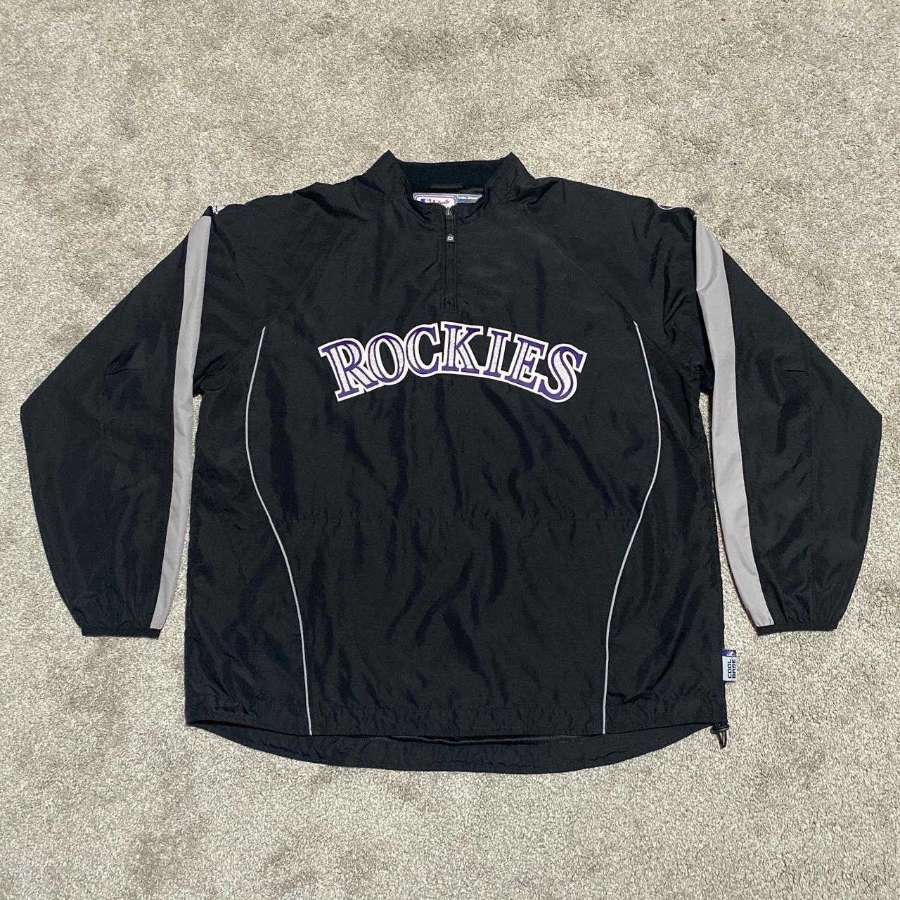 Colorado Rockies Majestic cool base windbreaker - Depop