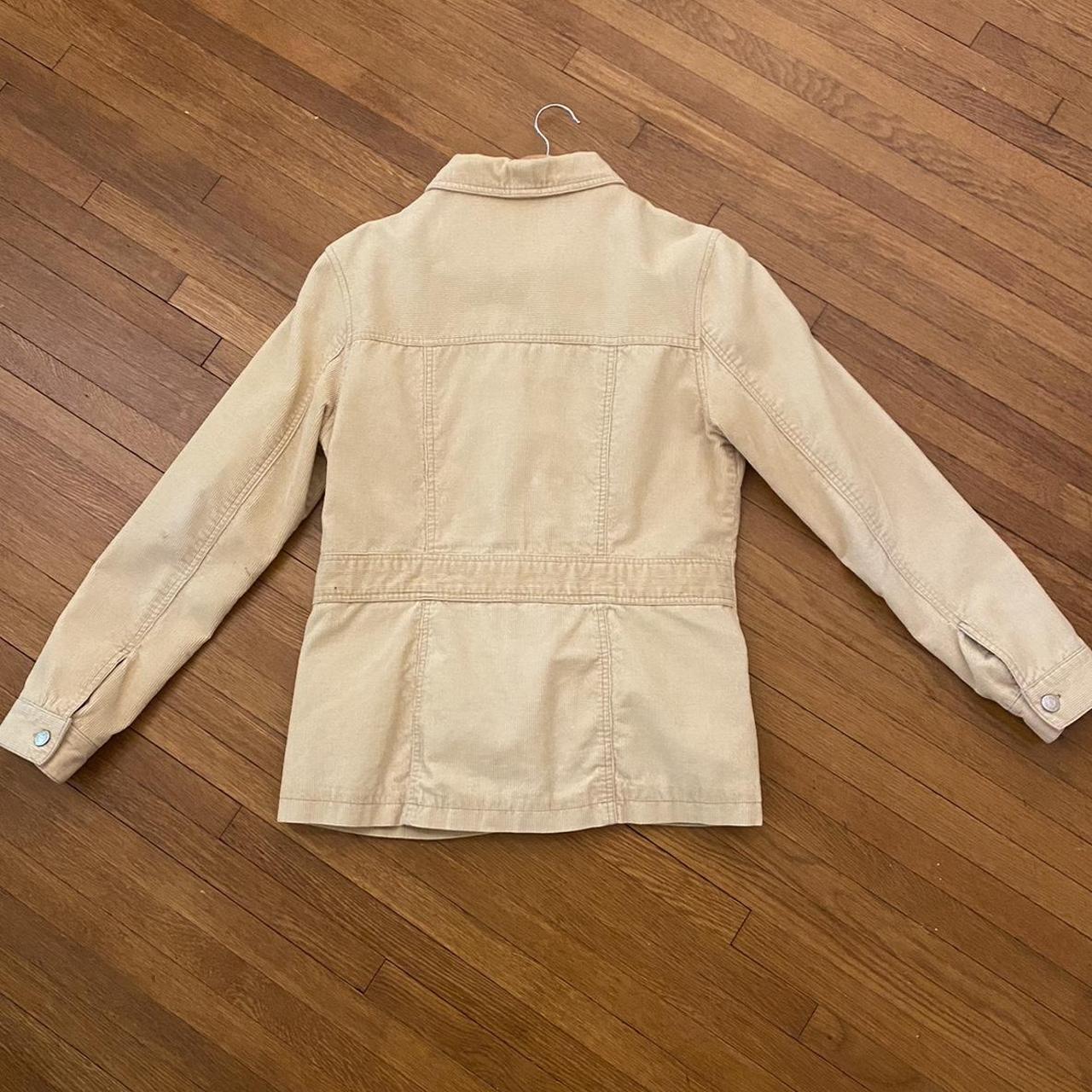Women's Cream and Yellow Jacket Depop