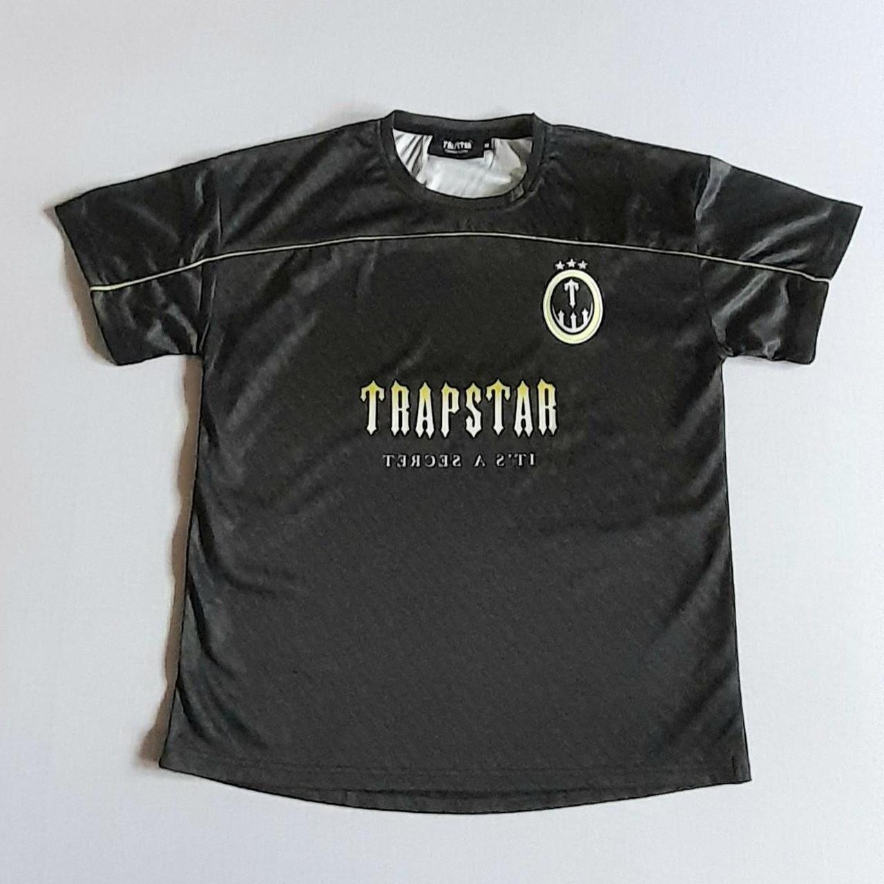 TRAPSTAR Football Jersey in black with ghost... Depop