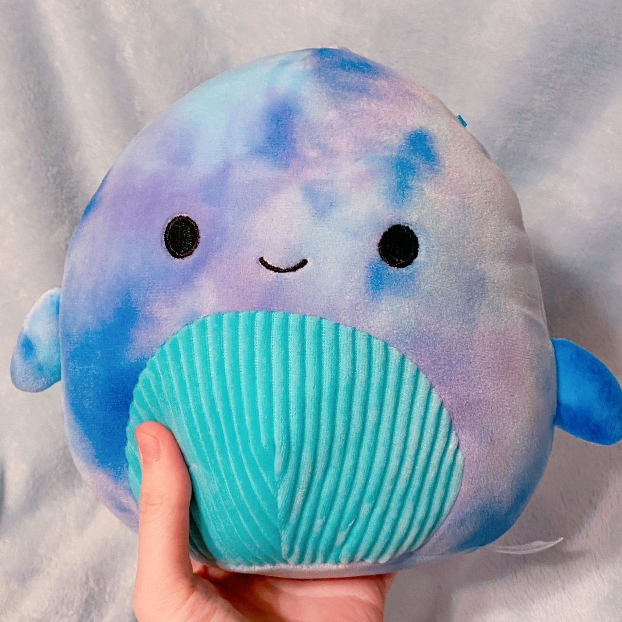 Cyan Squishmallow Shark / Fish Tiedye Squishmallow... Depop