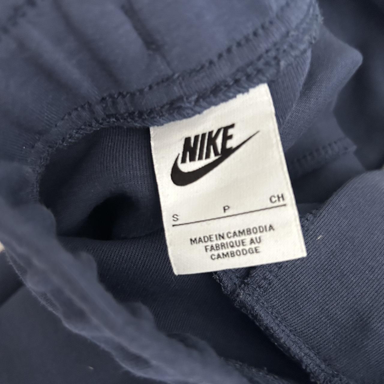 Nike navy tech fleece full tracksuit Joggers in... - Depop