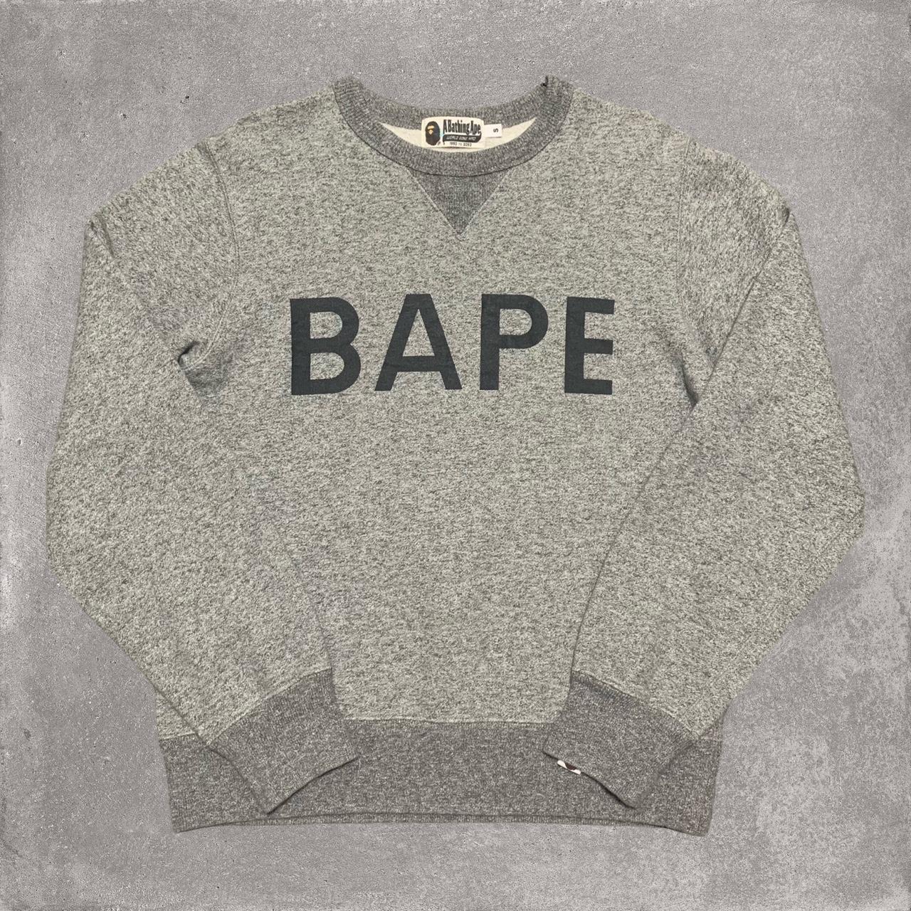 Bape crewneck grey best sale