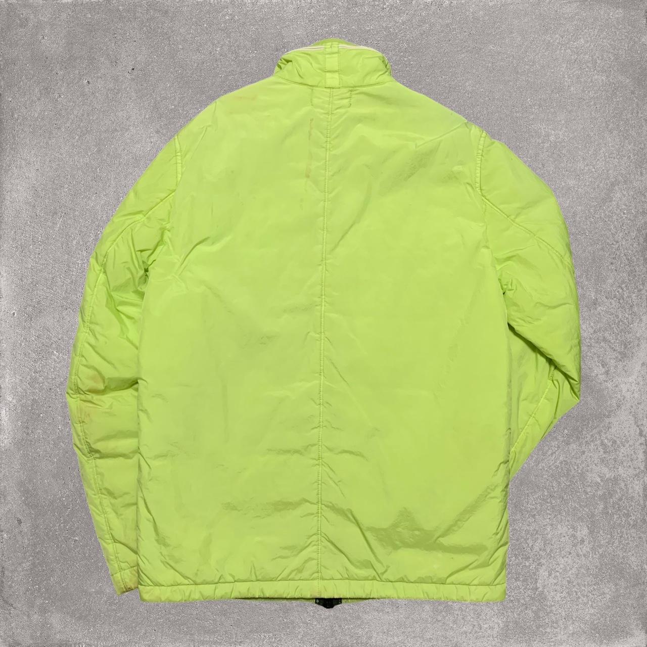 Stone island lime green jacket online